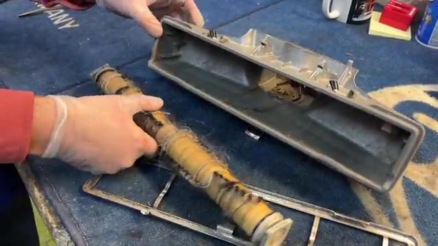 Turn the vacuum head upside down.