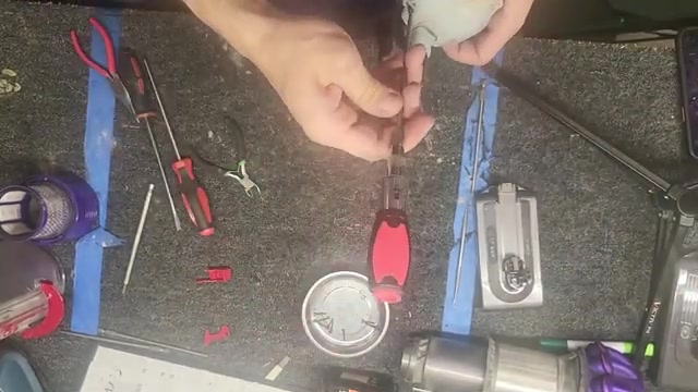Replace the 2 main motor power screws - push wires aside to prevent contact.