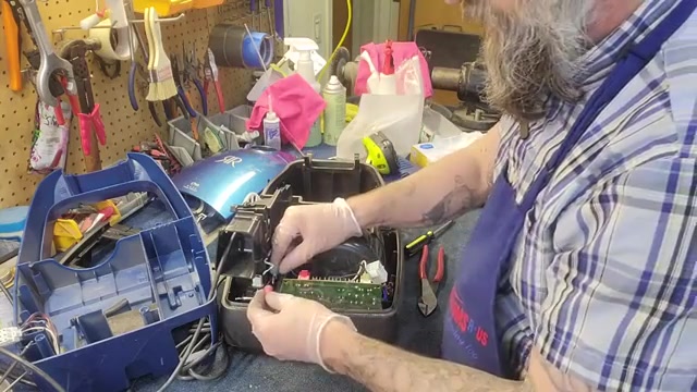 Unplug the vacuum and remove the test jumpers.