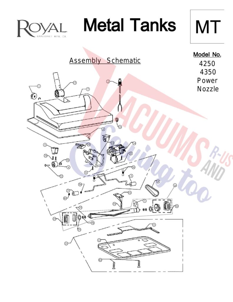 Royal 4350 exploded schematic diagram (page 2)