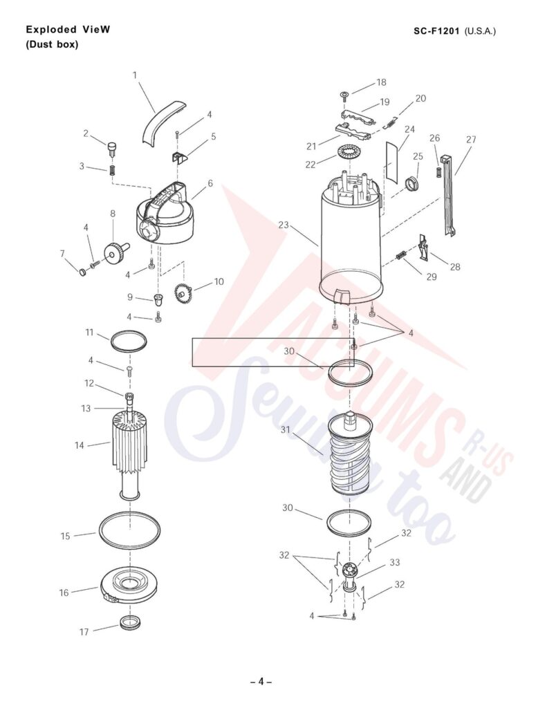 Sanyo F1201 exploded schematic diagram (page 2)