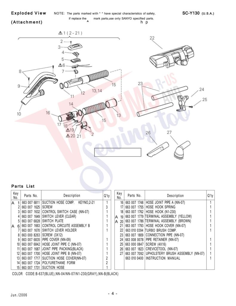 Sanyo SC-Y130 exploded schematic diagram (page 2)