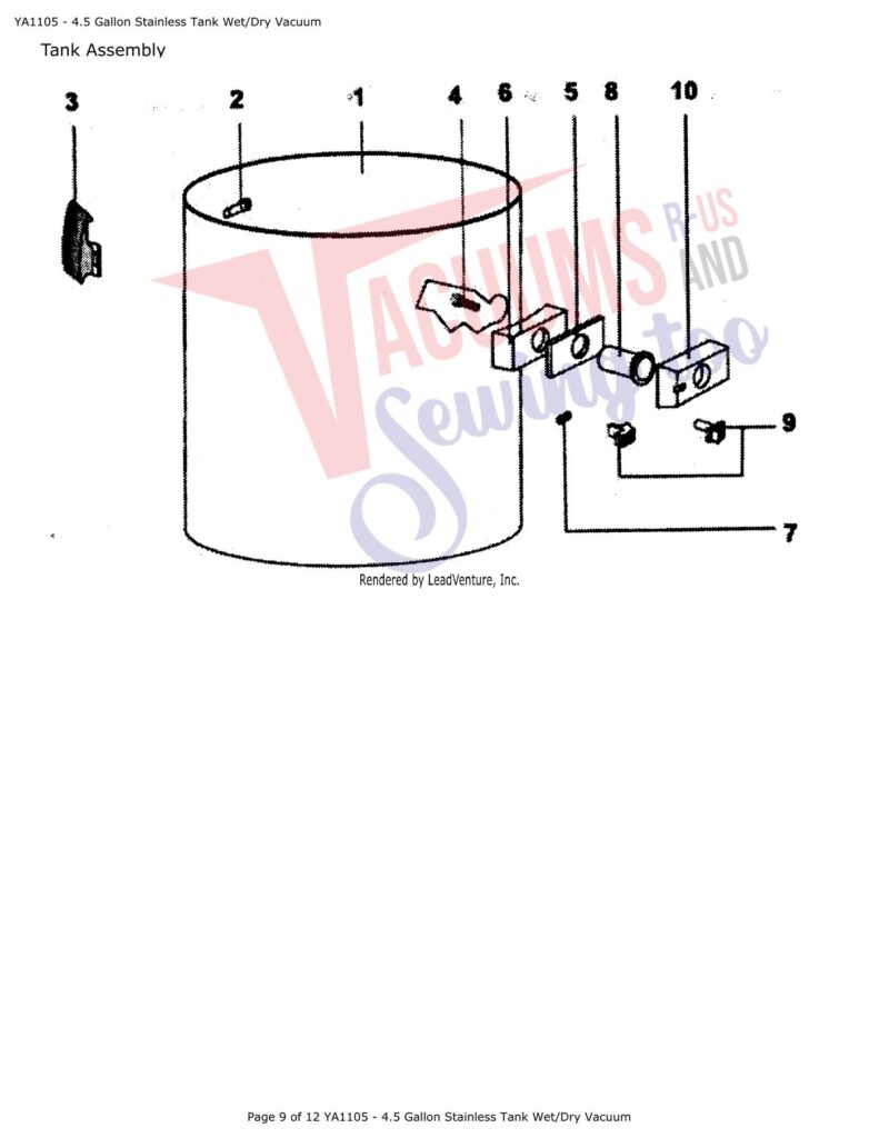 Snap-on YA1105-4.5 exploded schematic diagram (page 4)