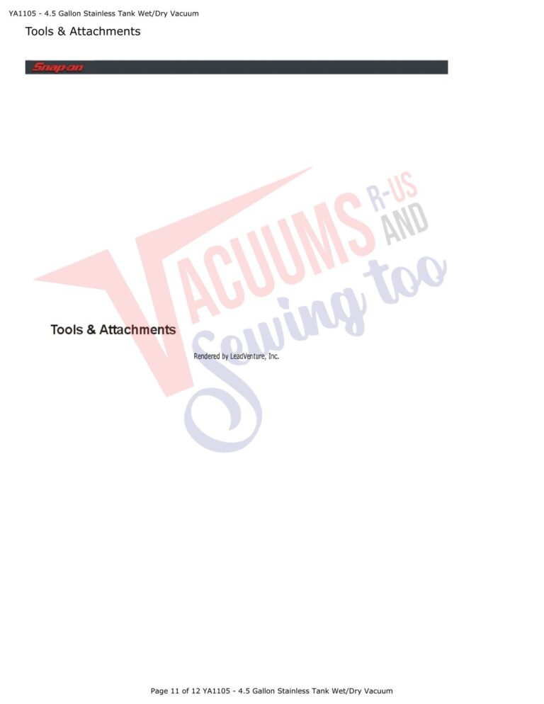 Snap-on YA1105-4.5 schematic page 5 preview