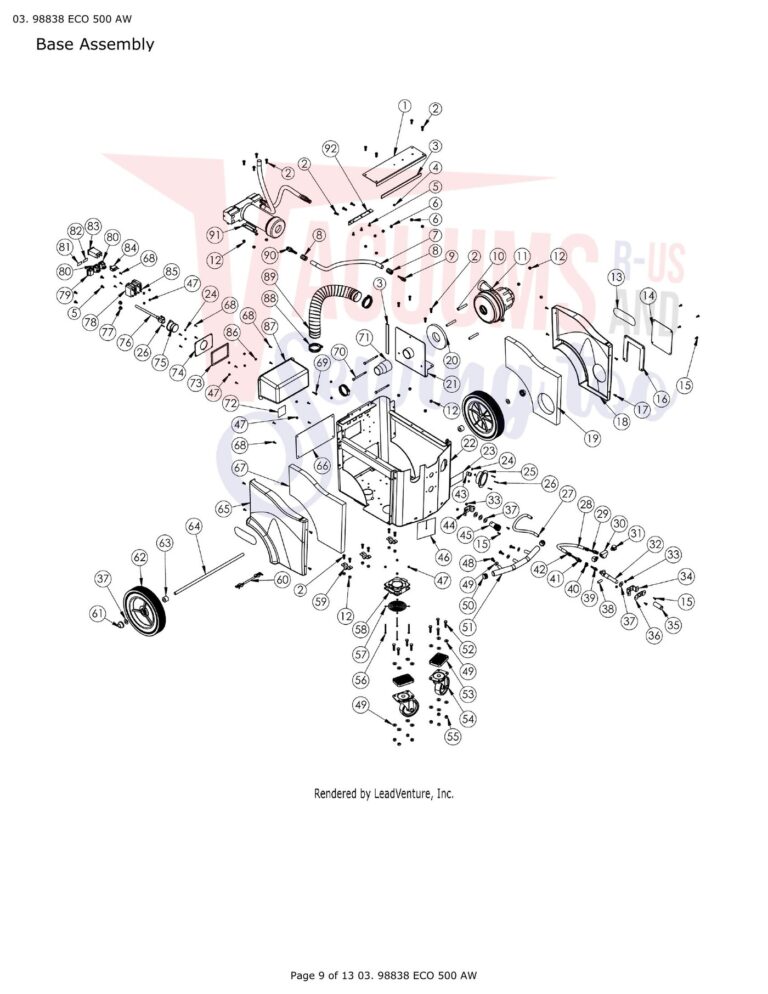 Tornado 98838 ECO 500 AW schematic page 3 preview