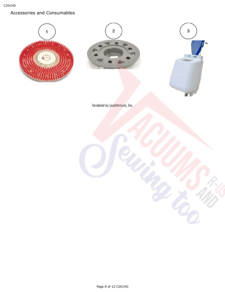 Powr-Flite C201HD exploded schematic diagram (page 3)