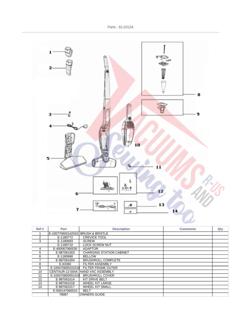 unknown EL1012A exploded schematic diagram (page 1)
