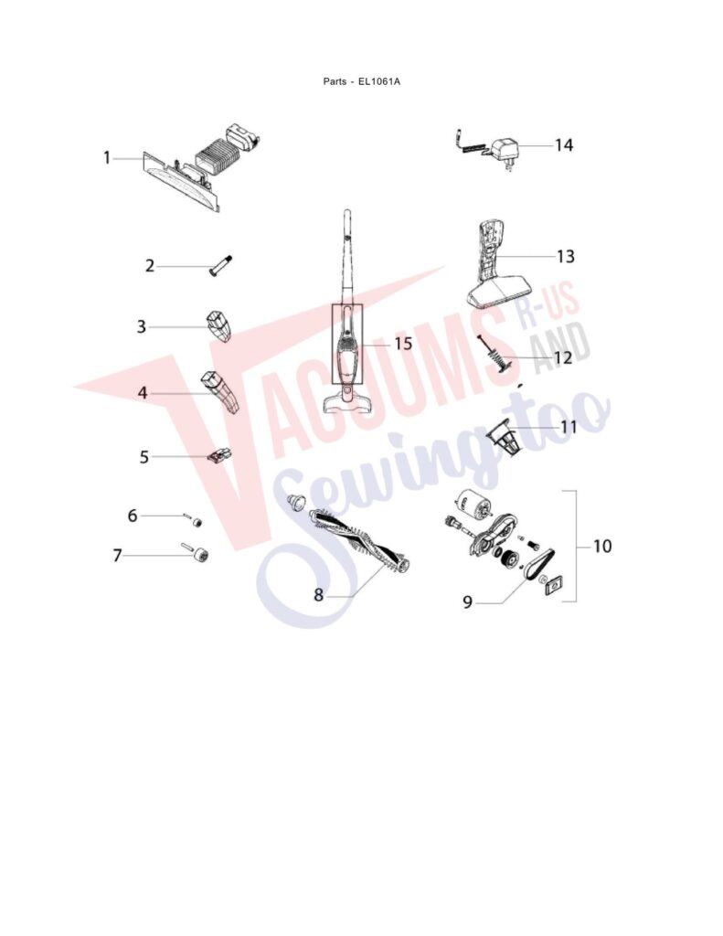 unknown EL1061A exploded schematic diagram (page 1)