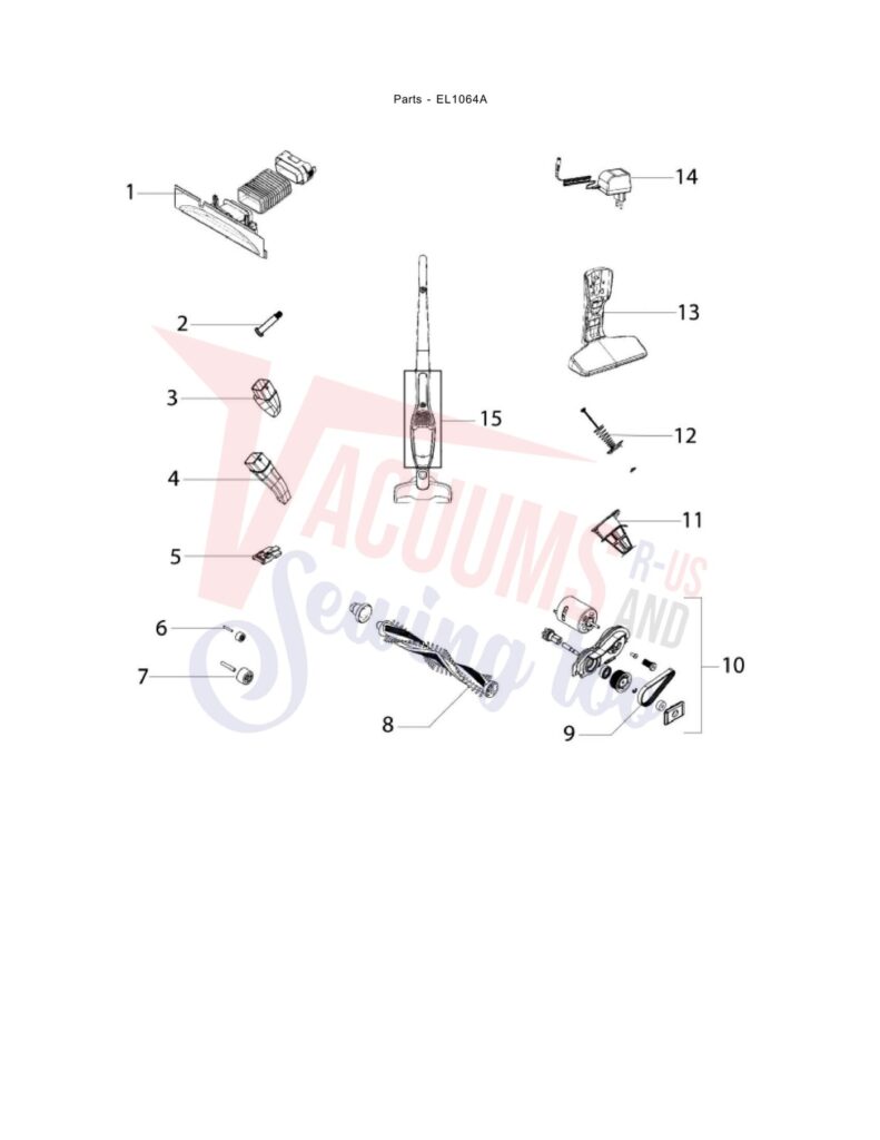 unknown EL1064A exploded schematic diagram (page 1)