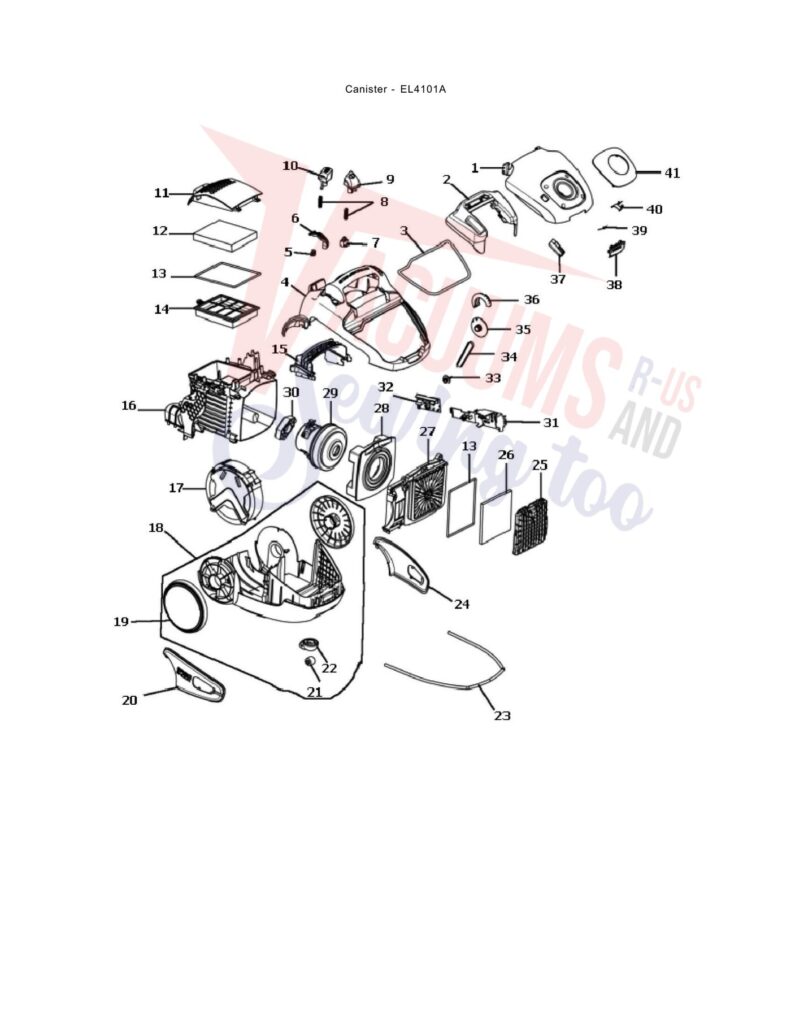 unknown EL4101A exploded schematic diagram (page 1)