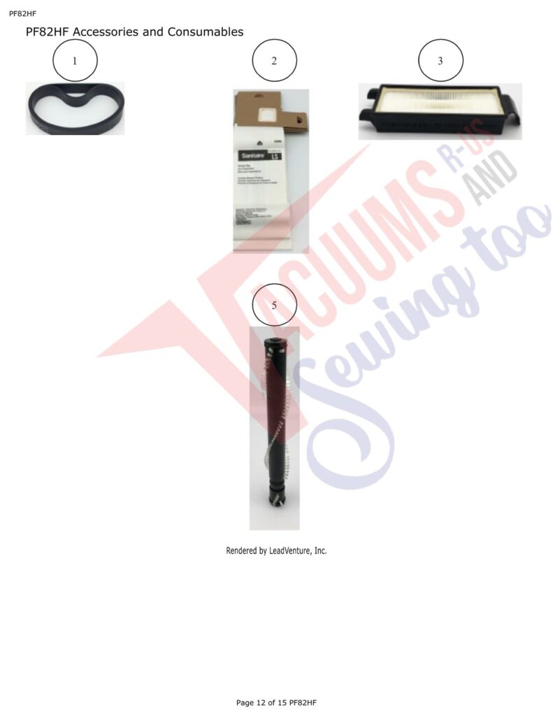 Powr-Flite PF82HF exploded schematic diagram (page 4)