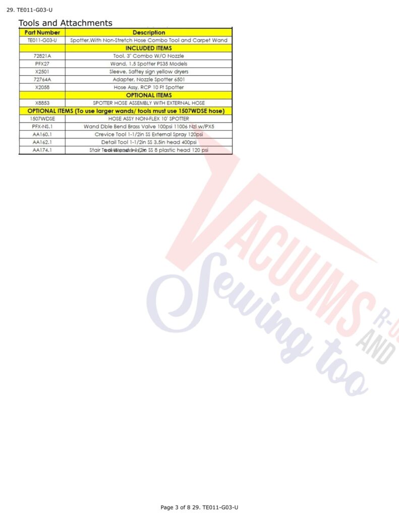 Tornado te011-g03-u exploded schematic diagram (page 1)