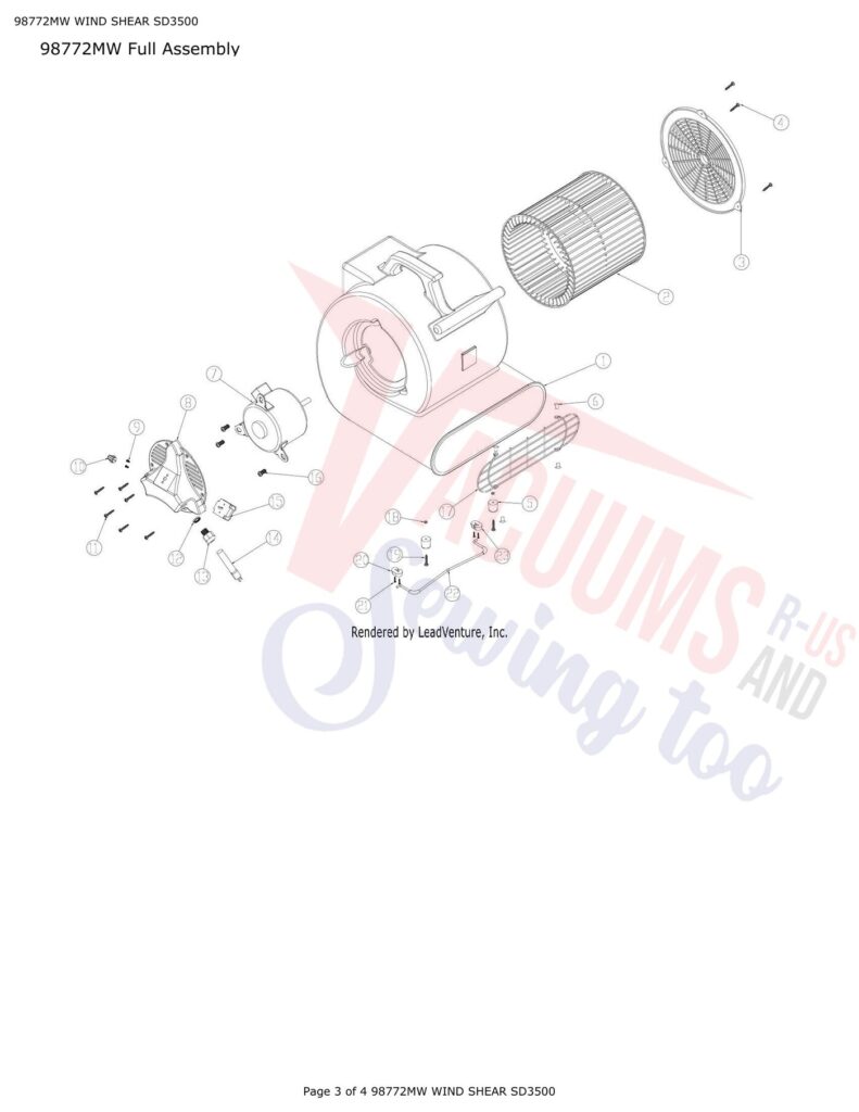HD Supply Products 98772MW exploded schematic diagram (page 1)