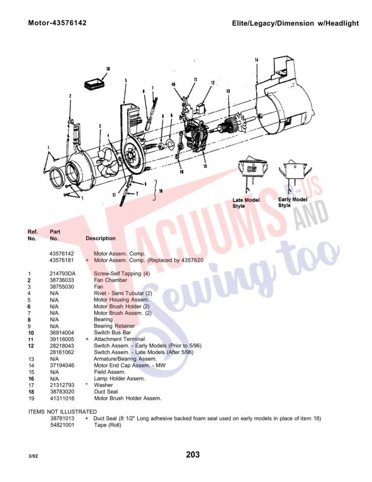 Hoover U4253-930 schematic page 3 preview