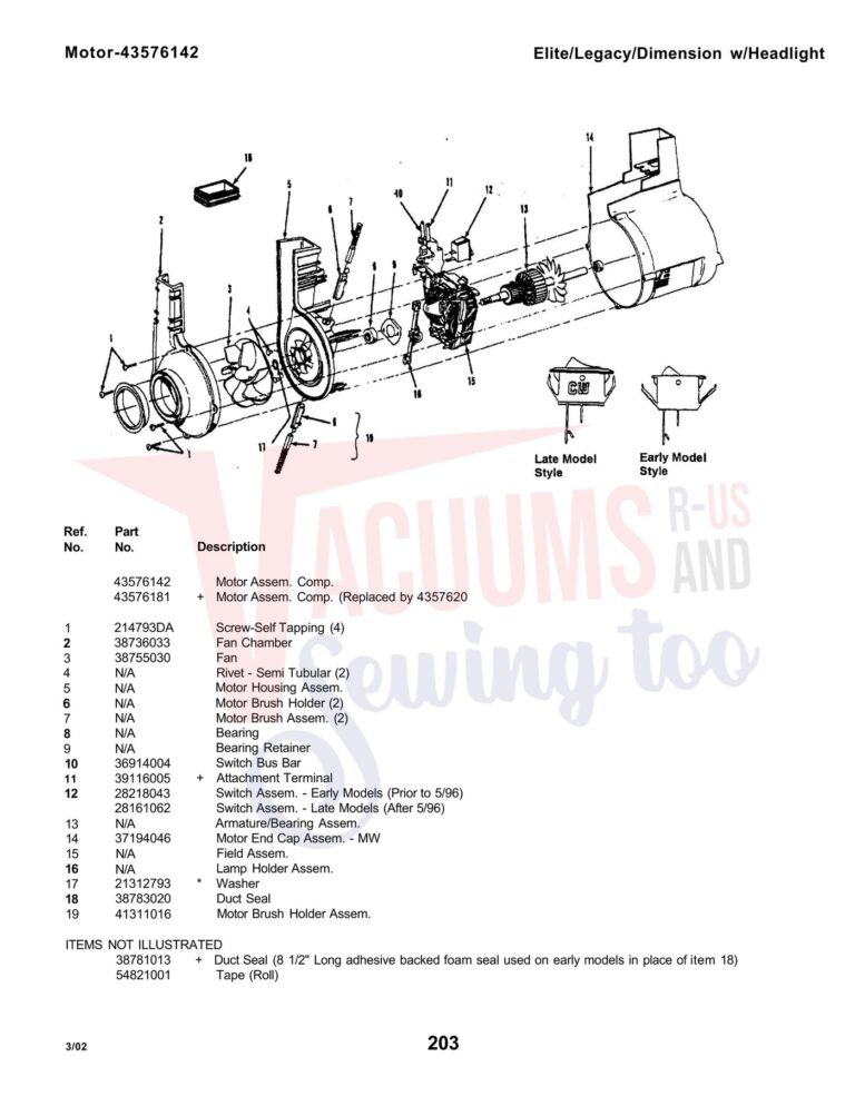 Hoover U4259-930 schematic page 3 preview
