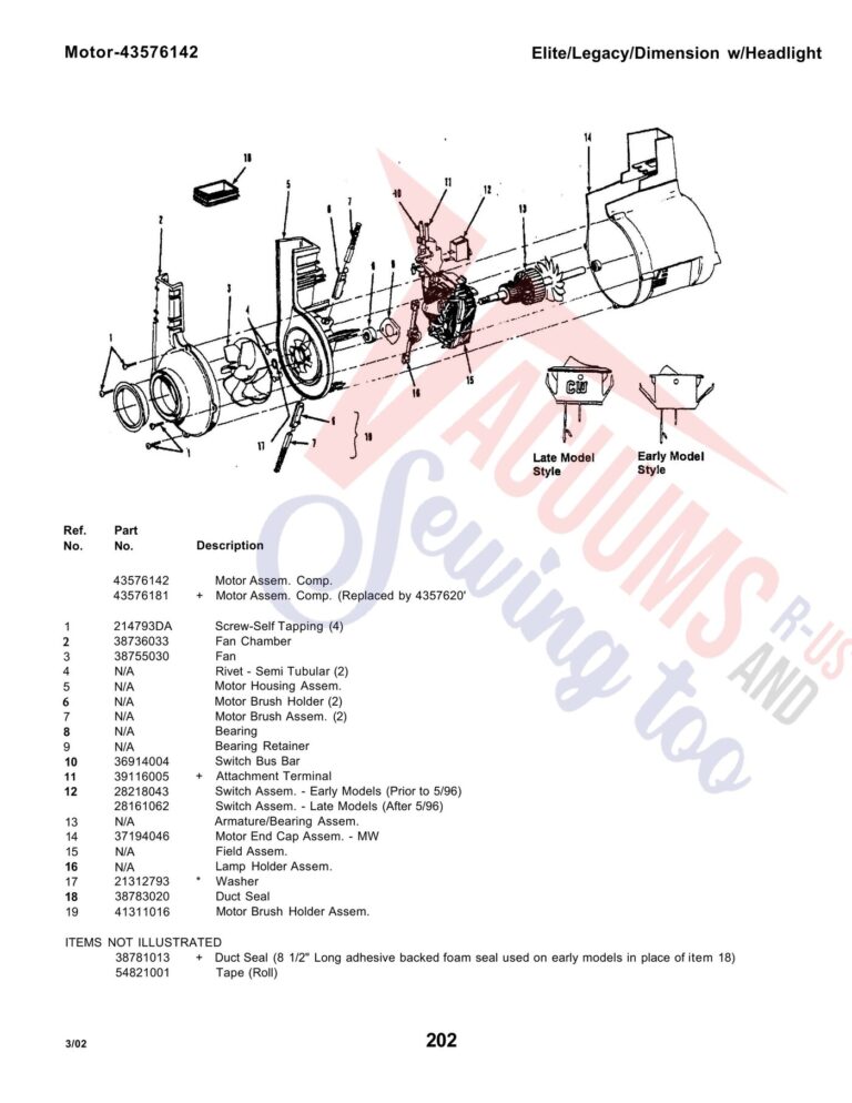 Hoover U5035-930 schematic page 3 preview