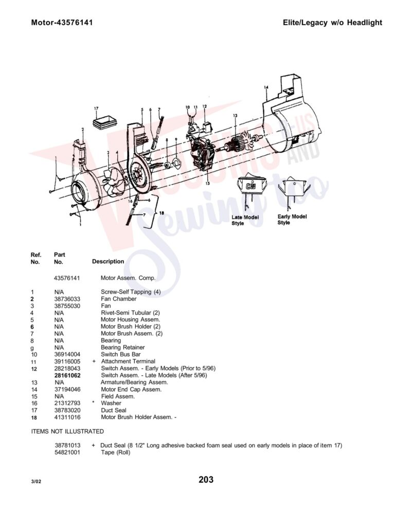 Hoover U5046-930 schematic page 3 preview