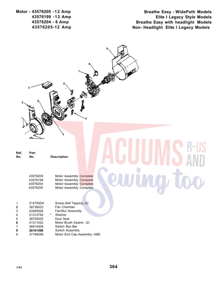 Hoover U5061-900 schematic page 3 preview
