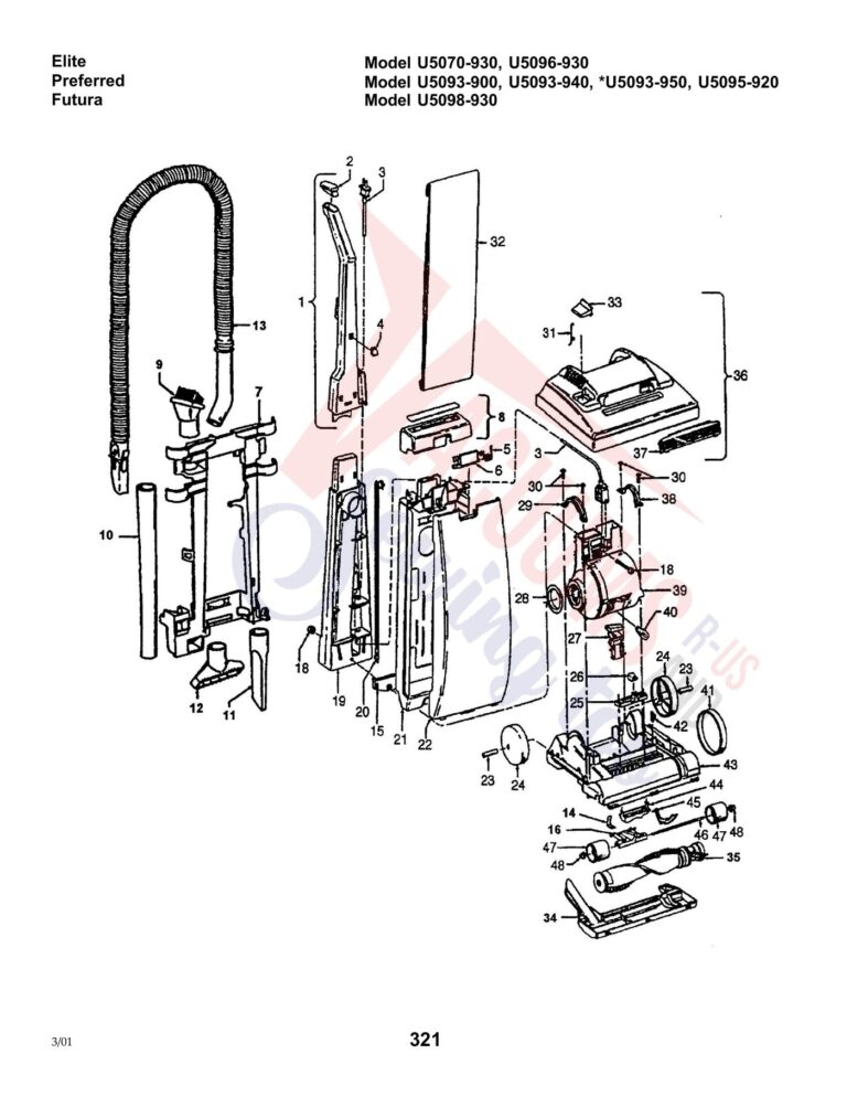 Hoover *U5093-950 schematic page 1 preview