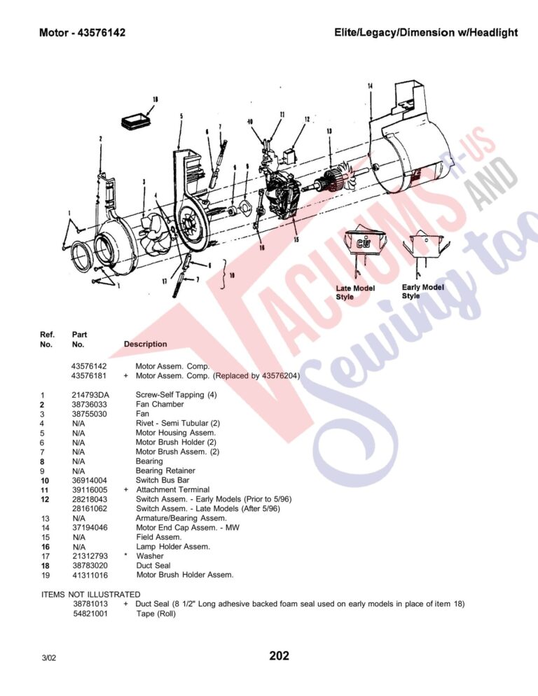 Hoover *U5093-950 schematic page 3 preview