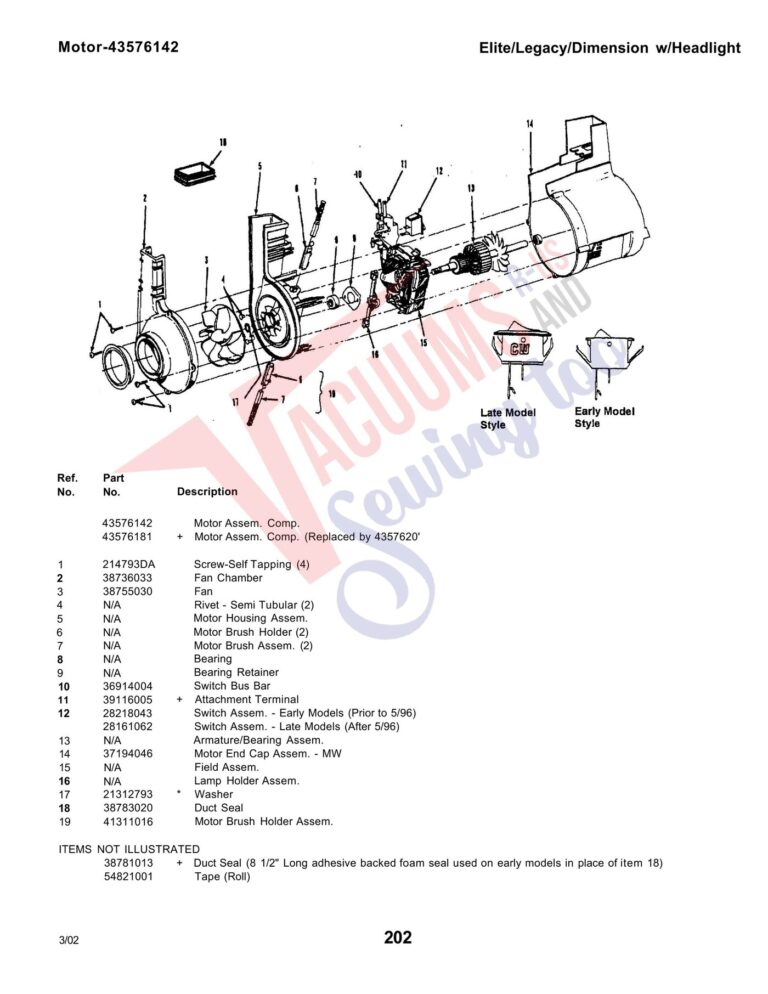 Hoover U5101-930 schematic page 3 preview