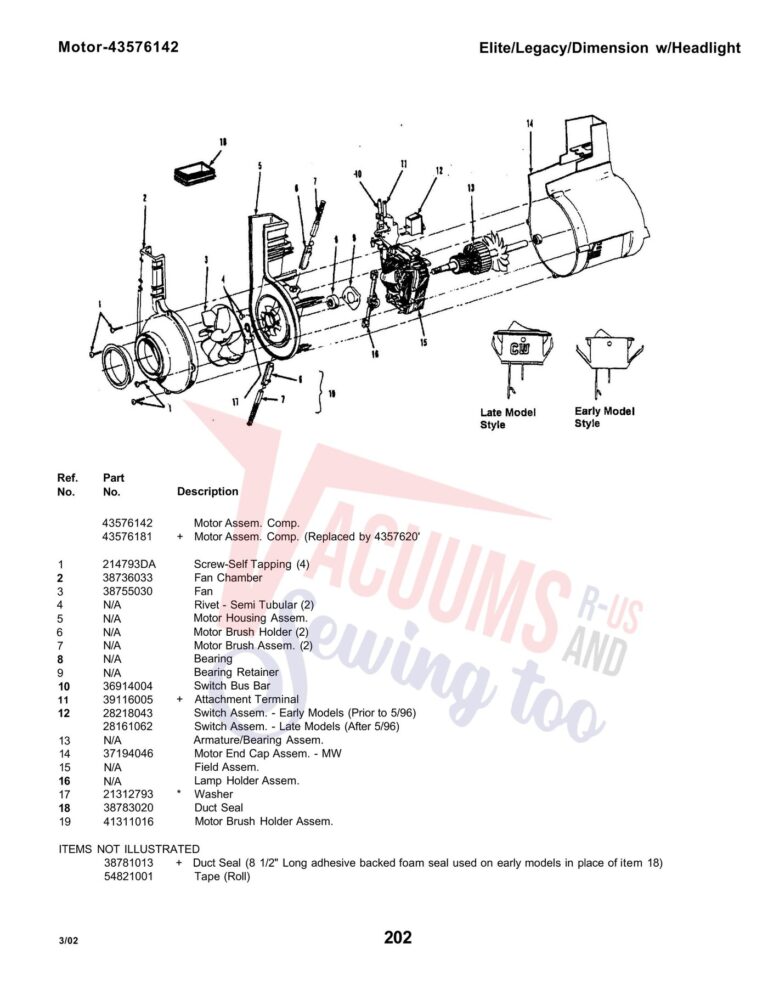 Hoover U5103-930 schematic page 3 preview