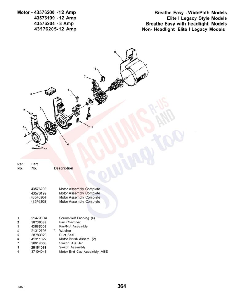 Hoover *U5110-970 schematic page 3 preview