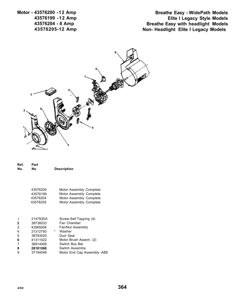 Hoover US110-900 schematic page 3 preview