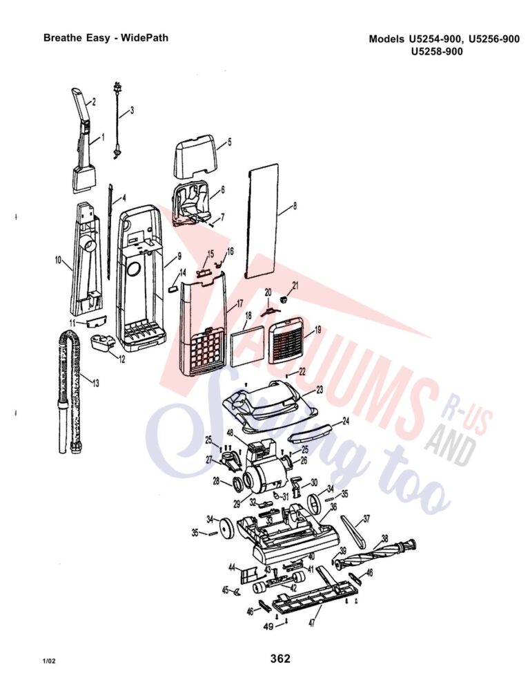 Hoover U5254-900 schematic page 1 preview