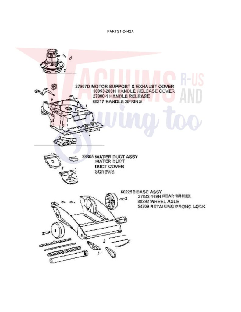 unknown 2442A exploded schematic diagram (page 2)