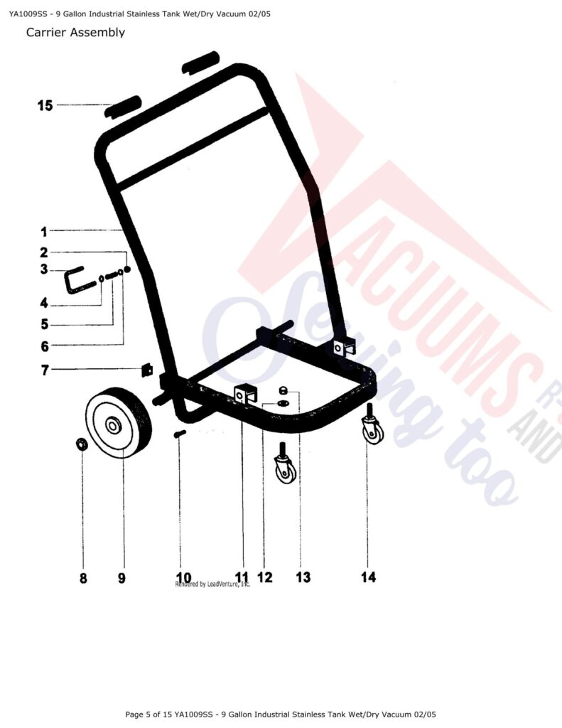 Snap-on YA1009SS-9 exploded schematic diagram (page 2)