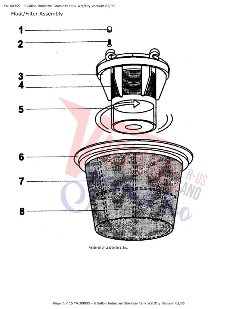 Snap-on YA1009SS-9 exploded schematic diagram (page 3)