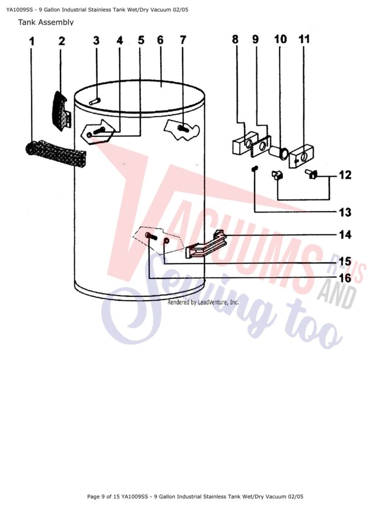Snap-on YA1009SS-9 exploded schematic diagram (page 4)
