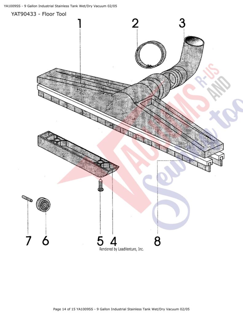 Snap-on YA1009SS-9 exploded schematic diagram (page 6)