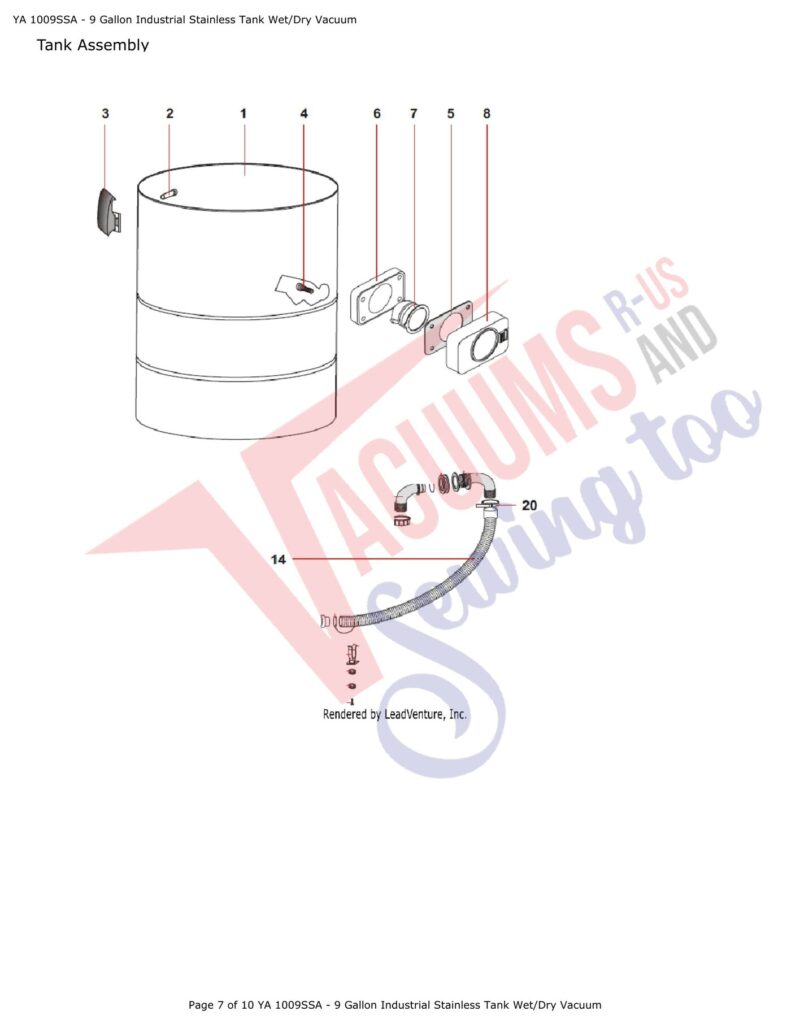 Snap-on YA 1009SSA exploded schematic diagram (page 3)