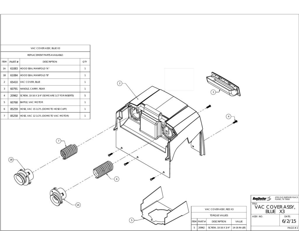 mighty pro exploded schematic diagram (page 1)