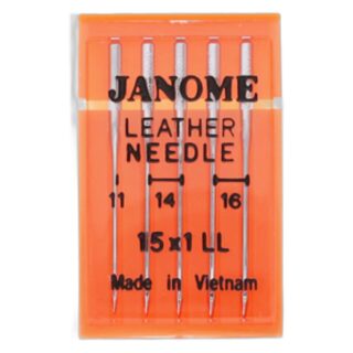 Janome Elna Assorted Leather Needles 5/Pk