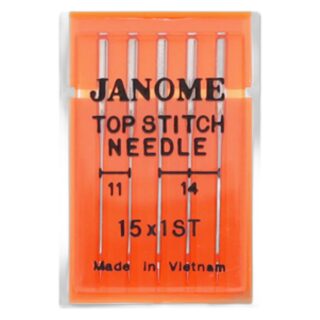 Janome Elna Assorted Top Stitch 5/Pk