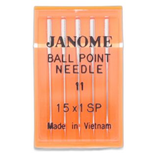 Janome Elna Ball Point Size #11 5/Pk