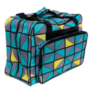 Janome Elna Geometric Green & Yellow Tote