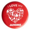I Love My Janome Pin (Lot Of 10)