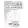 Instruction Book For Hf1012