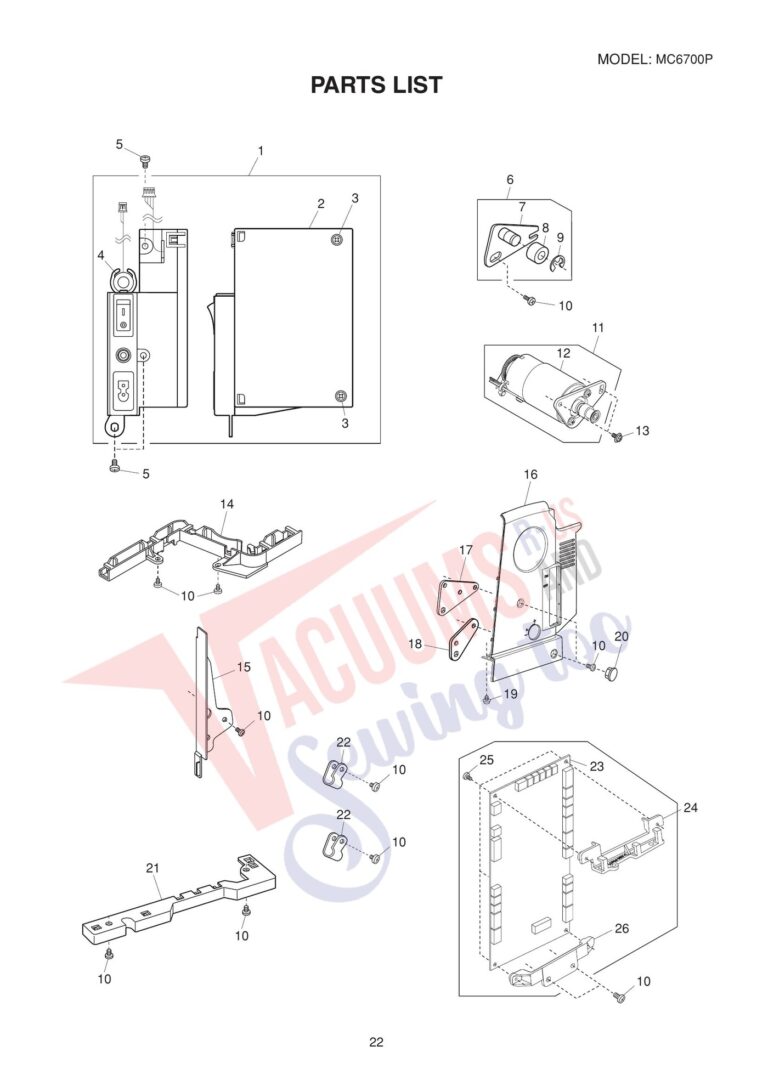 Janome 6700P schematic page 3 preview