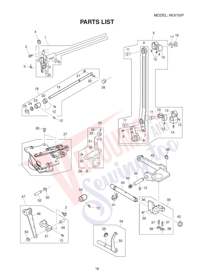Janome 6700P schematic page 13 preview