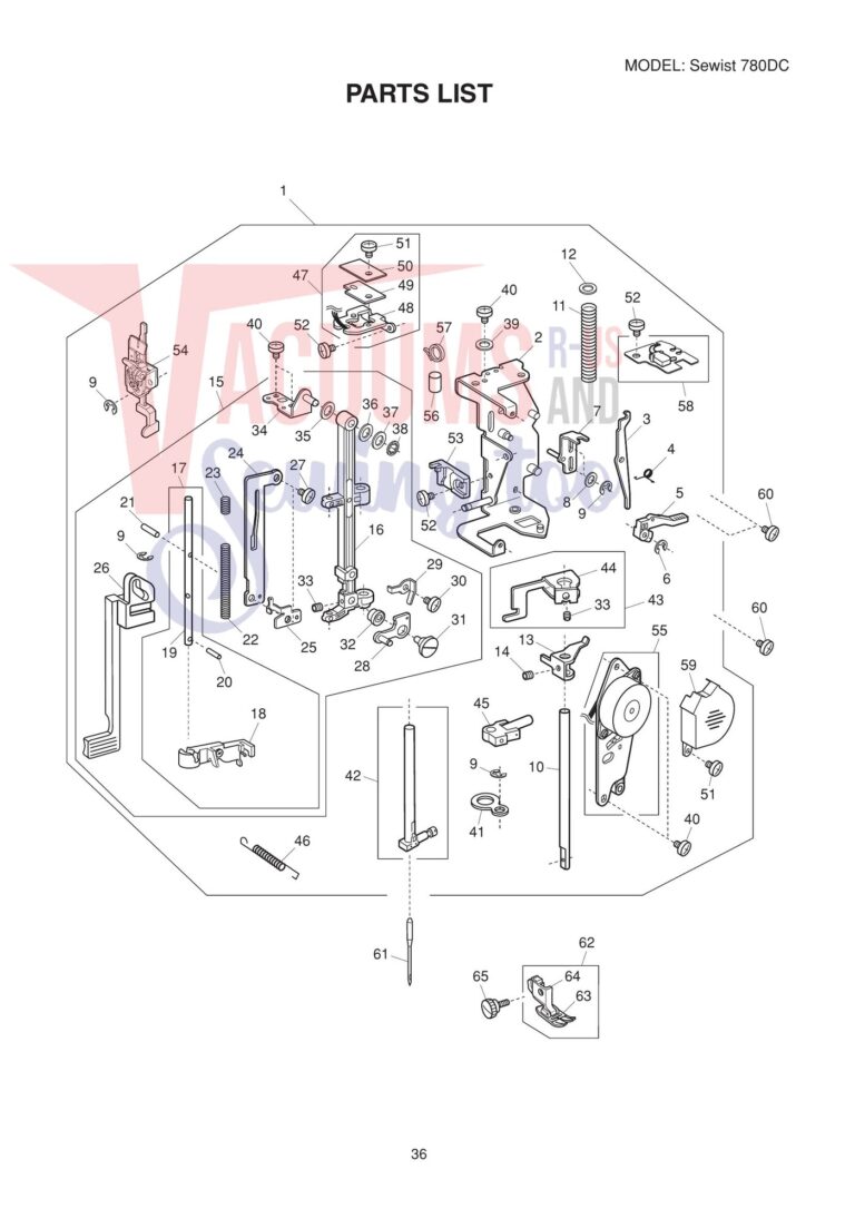 Janome 780DC schematic page 2 preview
