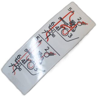 Thread guide sticker sewing machine part or accessory For Janome Models: HD9