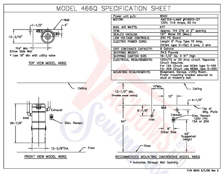 VacuFlo 466Q schematic page 2 preview
