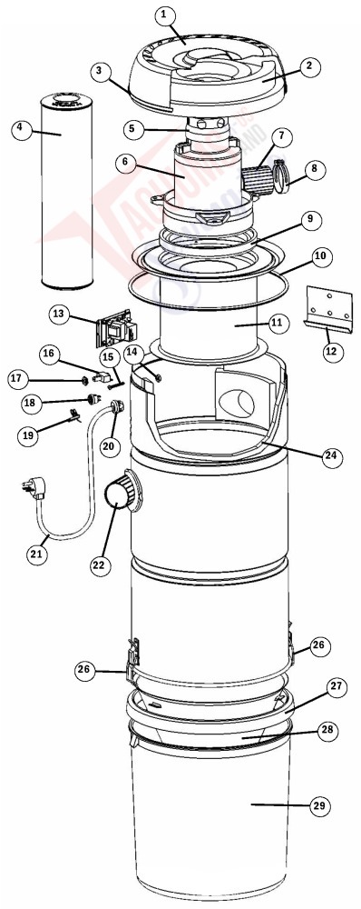 VacuFlo 566Q schematic page 1 preview
