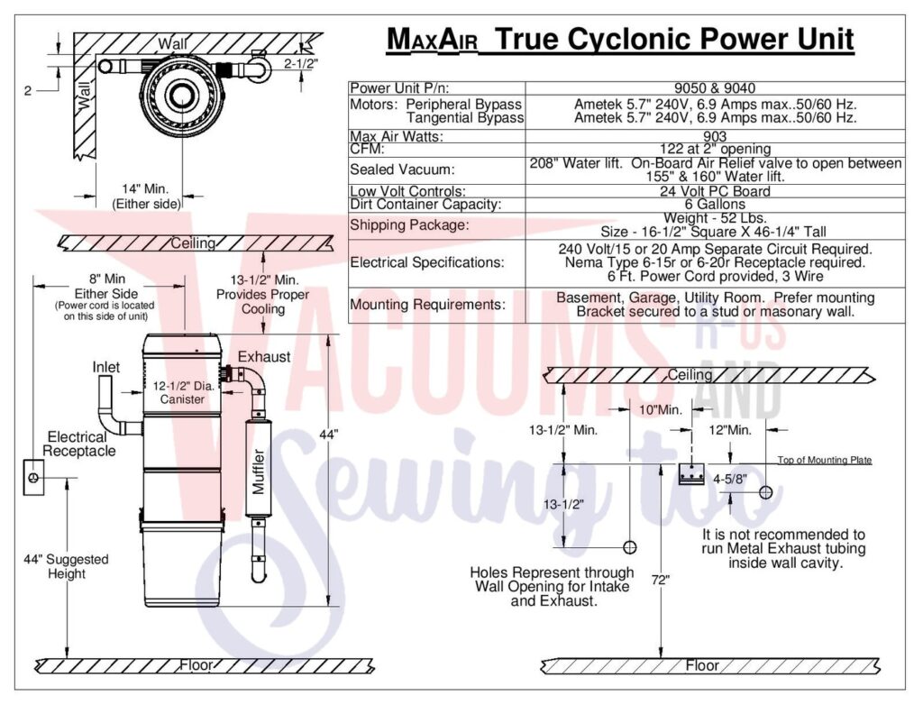VacuFlo MaxAir exploded schematic diagram (page 2)