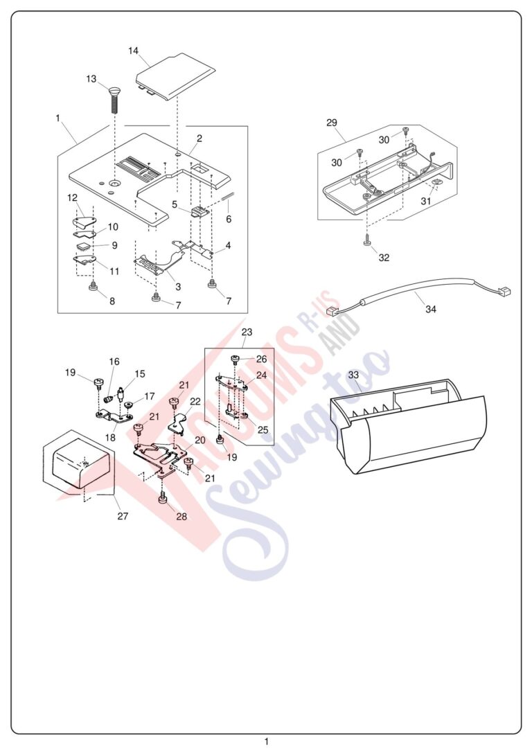 Janome 10001 schematic page 1 preview